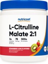 Nutricost L-Citrulline Malate 2:1 (300 Grams) (Strawberry Kiwi)