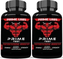 Prime Labs Testosterone Supplement for Men (2-Pack) - Stamina, Endurance, Energy, & Strength - Men's Testosterone Booster & Workout Supplement - 120 Caplets