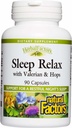 Herbal Factors Sleep Relax Formula by Natural Factors, Natural Sleep Aid with Valerian Root, Passion Flower and Skullcap, Non-GMO, 90 capsules (90 servings)