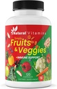 Fruits & Veggies Supplement Capsules - High-Potency Daily Wellness Blend - Packed with Essential Vitamins, Antioxidants, and Minerals - Supports Balanced Nutrition & Optimal Health (Red & Green)