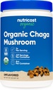 Nutricost 100% Organic Chaga Mushroom Powder 8oz (227 Servings) - Certified USDA Organic, Gluten Free & Non-GMO