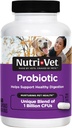 Nutri-Vet Probiotics for Dogs, Supports Digestive Health, Dog Probiotics, Promotes Healthy Immune System, Vet Formulated, Gut Health, Puppy Supplies, 60 Count Capsules