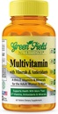 Greenfield Nutritions Halal Multivitamins for Women and Men - 60 Gelatin Free Multivitamin Tablets with 27+ Vitamin Minerals, A, B12, C, D3, Iron and Zinc - Supports Immunity Bone and Overall Health
