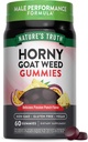 Nature's Truth Horny Goat Weed Gummies | 60 Count | with Maca Root | Vegan, Non-GMO & Gluten Free Supplement for Men | Passion Punch Flavor