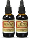 J.CROW'S® Lugol's Solution of Iodine 2% 2 oz (2 Bottle) – Premium Iodine & Potassium Iodide Liquid, Gluten &, Alcohol-Free Natural Brine Extract, No Expiration
