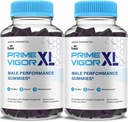 (2 Pack) Prime Vigor XL Gummies PrimeVigor XL Me Gummy Supplement, Prime Vigor Maximum Strength Advanced Shilajit Irish Sea Moss Fenugreek Gummies for Men Energy & Vitality Support (2 Month Supply)
