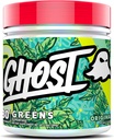 GHOST Greens Powder, Original - 30 Servings - 19 Superfood Greens & Reds Powder, Fruits, Vegetables, Spirulina, & Chlorella, Prebiotics, 10 Billion CFU Probiotic & Digestive Enzymes - Gluten-Free