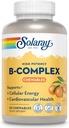 SOLARAY Vitamin B Complex Orange Chewables - High Potency B Complex Vitamins w/VIT B12, B6, B2, Biotin, Folic Acid, Vitamin C, Cellular Energy, Cardiovascular Support, Vegan, Gluten Free, 50 Servings