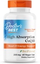 Doctors Best High Absorption CoQ10, Heart & Energy Support*, USP Verified, Naturally Fermented CoQ10, Non-GMO, Gluten Free, Soy Free, Vegan 60 Veggie Caps