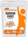BulkSupplements.com Baobab Fruit Powder - Baobab Supplement, Antioxidant Supplement - Gluten Free, 7g per Serving, 100g (3.5 oz) (Pack of 1)