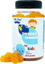 60 Gummies | 2 Months Supplies | Tasty Orange Flavor | 4+ Years | Omega-3 with EPA & DHA, Omega 3 for Kids, Omega 3 Gummies, Fish Oil Gummies, Omega-3 Fatty Acids Gummies