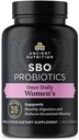 Ancient Nutrition Probiotics for Women, Once Daily Women's Probiotics 30ct, Digestive Support and Reduces Occasional Bloating, Made with Chaste Tree Berry and Amla Berry, 25 Billion CFUs*