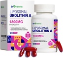Urolithin A Supplement 1800mg - Mitoceutical for Muscle Strength, Endurance and Longevity, Powerful NAD+ Boost, Antioxidant, Cell Repair, 120 Softgels