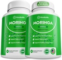 Rosabella Moringa Capsules - Pure Moringa Powder, Energy, Skin, Immune & Gut Health Superfood, Rich in Antioxidants, Essential Vitamins & Amino Acids, Natural Green Superfood Supplement - 120 Count