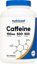 Nutricost Caffeine Pills 100mg, 500 Capsules