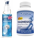 High Absorption Magnesium Supplement (100 Count) and Gel for Leg Cramps and Sore Muscles