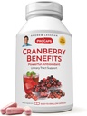 ANDREW LESSMAN Cranberry Benefits - 30 Capsules - Supports Bladder, Kidney and Urinary Tract Health. High Potency Standardized Extracts of Cranberry Fruit, Small Easy to Swallow Capsules