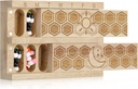 Chengu Wood 7 Day Weekly Pill Organizer Vitamin Dispenser Wooden Pill Case Container Box for Vitamin Fish Oil Pills Supplements, Arthritis Friendly, Outdoor Travel
