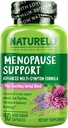 NATURELO Menopause Supplements for Women, Herbal Blend with Black Cohosh for Menopause Hot Flashes Advanced Estrogen Multi-Symptom Formula 90 Capsules