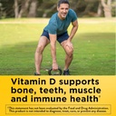 Nature Made Vitamin D3 K2, 5000 IU (125 mcg) Vitamin D, Dietary Supplement for Bone, Teeth, Muscle and Immune Health Support, 30 Softgels, 30 Day Supply (Pack of 2)