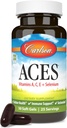 Carlson - ACES, Vitamins A, C, E + Selenium, Cellular Health & Immune Support, Antioxidant, 50 Softgels