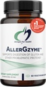Designs for Health AllerGzyme Digestive Enzymes Supplement - Supports Digestion of Gluten, Dairy + Problematic Proteins with Protease + Bromelain - Non-GMO + Dairy Free (60 Capsules)