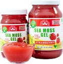 Wildcrafted Irish Sea Moss Gel | Made in USA | Rich in Vitamins & Minerals | Sea Moss Gel Raw | Nutritional Supplement | Strawberry (16 oz)