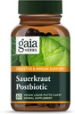 Gaia Herbs Sauerkraut Postbiotic - Natural Gut Health & Immune Support Supplement - Made with Fermented Sauerkraut - Free from Dairy, Soy & Gluten - 60 Vegan Capsules (30 Servings)