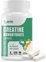 Creatine Monohydrate Capsules, Pure Creatine Pills Micronized for Enhanced Workout and Muscle Growth, Easy Absorption, Non-GMO, Unflavored - 210 Capsules