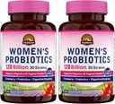 Vitalitown Women's Probiotics 120 Billion CFUs 1 Daily, 30 Strains, with Prebiotics & Digestive Enzymes & Cranberry, Gut & Vaginal Health, Vegan 60 Delayed Release Caps