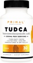 Primal Tudca 500mg 30 Capsules - Gluten Free, Non-GMO Tauroursodeoxycholic Acid Supplement