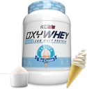 EHP Labs OxyWhey Whey Protein Isolate – 25g High Protein, Low Carb, Sugar Free Meal Replacement – Lean Whey Powder for Muscle Recovery – Non-GMO, Gluten Free – 25 Serves – Vanilla Ice Cream