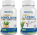 Natural Cure Labs Bundle: L-Lysine + Monolaurin + Clean L-Lysine