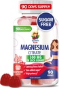 Magnesium Gummies for Kids & Adults - 500mg - Calm Magnesium Chews - Magnesium Citrate Chewable Supplement for Mood & Muscle Support