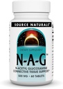 Source Naturals N-A-G N-Acetyl Glucosamine for Joint Support and Intestinal Lining* - 500 mg - 60 Tablets