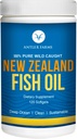 Antler Farms - 100% Pure Wild Caught New Zealand Fish Oil from Deep Ocean, Cold Water Fish, 120 Softgels - Clean, Fresh Omega-3 EPA + DHA Supplement, Keto Friendly, Super Clean