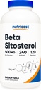 Nutricost Beta Sitosterol 240 Softgels, 500mg - GMO Free, Gluten Free Supplement, 120 Servings