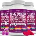 NEW AGE Milk Thistle NAC Chanca Piedra Beet Root Artichoke Dandelion Root Astragalus - Plus TUDCA & Ginger - 180 Count