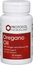 Protocol Oregano Oil 0.2 mL - for Intestinal Support* - Minimum 55% Carvacrol - with Ginger & Fennel Oil - Dairy Free & Egg Free - 90 Softgels