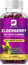 Elderberry Gummies & Irish Sea Moss, Organic Sambucus Elderberry Gummy with Seamoss, Zinc, Vitamin C, D3, Multivitamin Elderberry Vitamin & Energy Support Supplements - Sugar-Free