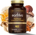 Mushroom Complex Supplement | 60 Capsules | 10-in-1 Blend | with Lion’s Mane, Chaga, Turkey Tail, Cordyceps, Maitake, Shiitake, Reishi, & More | Grown in a Certified US Facility