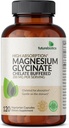 Futurebiotics Magnesium Glycinate 200 MG per Serving Chelated for High Absorption, Gentle On Stomach, Non-GMO, 120 Vegetarian Capsules