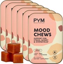 PYM Berry Mood Chews Support for Stress, Worry & Overwhelm, 120 Count | 130mg GABA, 90mg L-Theanine | Vegan, Non-GMO, Gluten-Free, No Added Sugar | All-Natural Mood Balance Supplement Made in USA