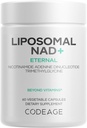 Codeage Liposomal NAD+ Supplement - NAD Nicotinamide Adenine Dinucleotide Coenzyme Pills - 500 mg NAD+ Per Serving & Betaine Anhydrous - Liposomal Delivery - Vegan, Non-GMO, Gluten-Free - 60 Capsules