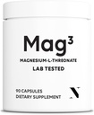Magnesium L Threonate 2000mg Per Serving, 30 Servings of Pharmaceutical Grade, Non-GMO, Soy Free, Gluten Free, Vegetarian Capsules - Supplement for Brain & Joint