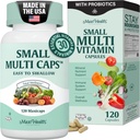 Maxi Health Multivitamin – Easy to Swallow Multi Vitamin Capsules with 30 Nutrients, Iron & Probiotics – Kosher Daily Multivitamins Small Capsules for Wellness Support & Digestive Ease (120 Units)