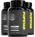 POPSTAR Labs Semen Volume Booster - Men's Semen Health & Fertility Supplement - Doctor Formulated to Increase Load Volume - Made in USA - Non-GMO, Organic, Vegan - 360 Capsules - (3 Month Supply)