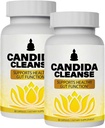 CandiFresh Candida Cleanse - Gut & Colon Support, Natural Herbal Formula, Include Oregano Leaf, Wormwood, Black Walnut, Caprylic Acid-1, 60 Capsules (2)