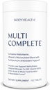 BodyHealth Multi Complete (120 Ct) Daily Multivitamin for Men and Women with Whole Foods, Minerals, Antioxidants, Organic Green Food Concentrates, and Liver Detox Extracts, Non GMO