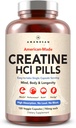 AMANDEAN Creatine HCl Pills. American Made CON-CRET. 120 Capsules. 7X Concentrated vs Monohydrate Powder. No Bloat. Muscle, Energy, Cognitive, Recovery Support for Men & Women. Gluten Free, Non-GMO.